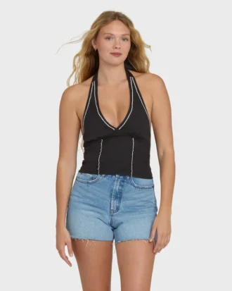 サニー・サムタイムズ ソリッド タンクトップ