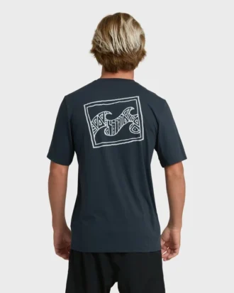クレヨン・ウェーブ ルーズフィット 半袖サーフショーツTシャツ